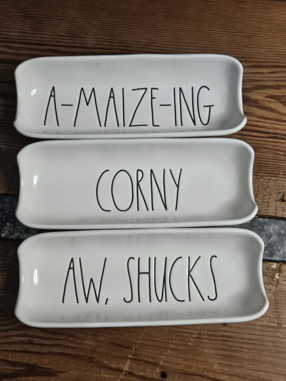 Rae Dunn Ceramic Corn Holders - 3